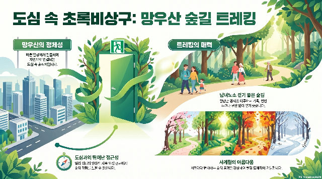 망우산어린이모험놀이터-도심속 초록비상구 망우산 숲길 트레킹 포스터
