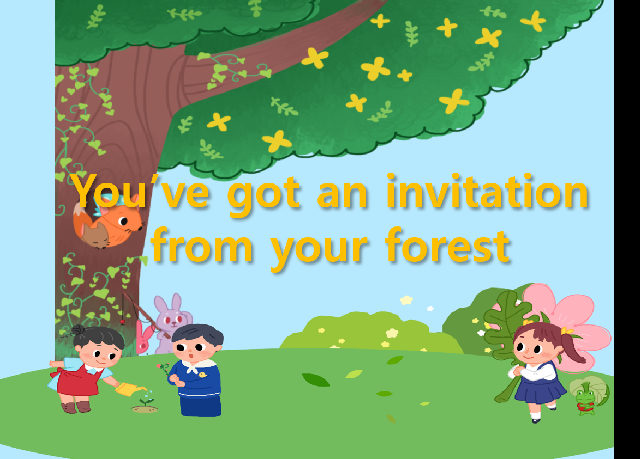 You’ve got an invitation from your forest(다문화,외국인 대상) 포스터