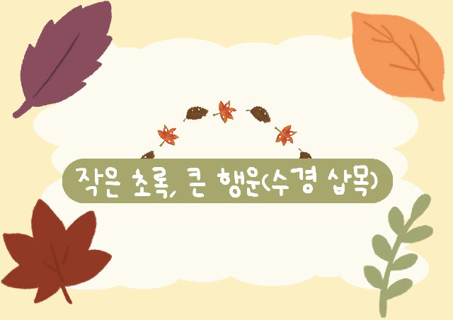 [초안산가드닝센터][가든위크]이웃정원사와 함께하는 가든페스타_수경 삽목 포스터